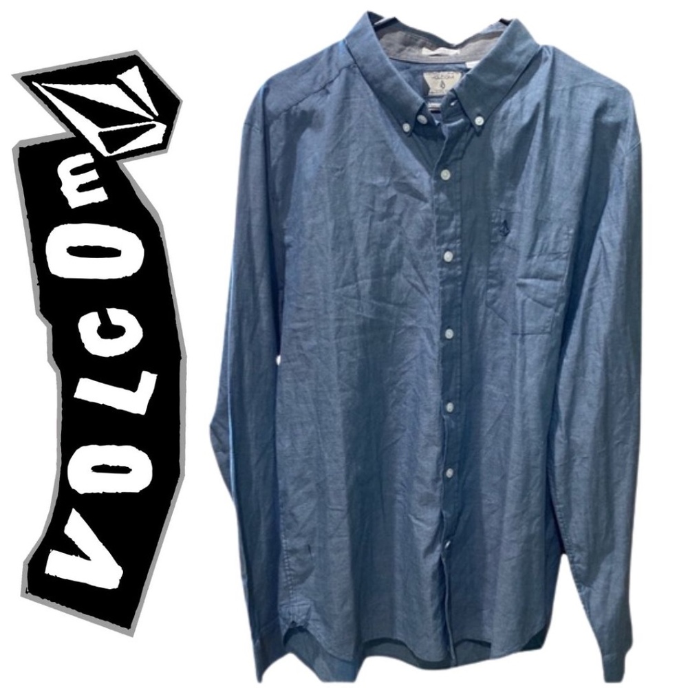 Volcom Coupe Classique Long Sleeve Button Down Sh… - image 1